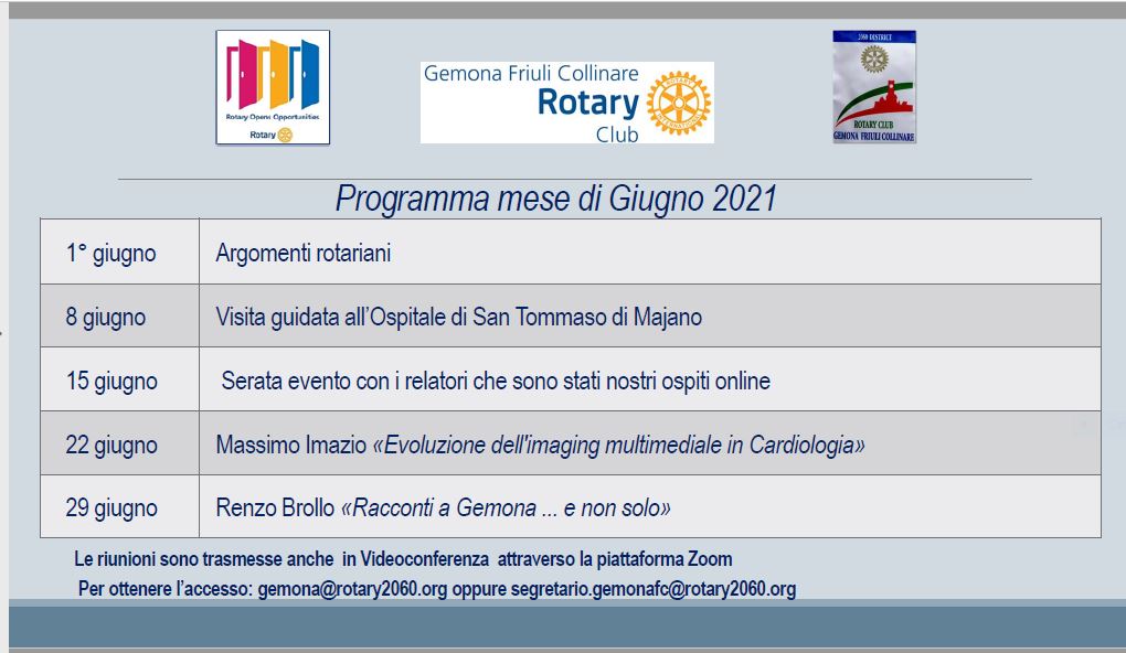 Riunioni del mese in corso Riunioni del mese in corso